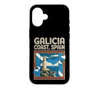 Galicia Coast Flag Spain Lighthouse Travel Graphic Case for iPhone 16