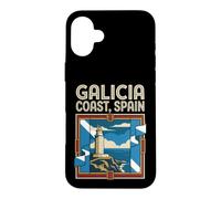 Galicia Coast Flag Spain Lighthouse Travel Graphic Case for iPhone 16 Plus