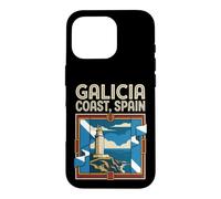 Galicia Coast Flag Spain Lighthouse Travel Graphic Case for iPhone 16 Pro