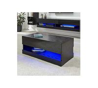 Galicia Coffee Table with LED Light Black