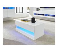 Galicia Extending Coffee Table White 1 Shelf 75cm