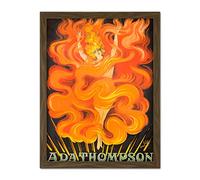 Galicia Singer Dancer Ada Thompson Fire Vintage Advert Large Framed Art Print Poster Wall Decor 18x24 in