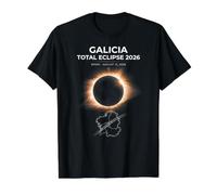 Galicia Total Eclipse Spain August 12 2026 Value Graphic T-Shirt, Men, Black, S