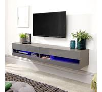Galicia TV Unit Grey 2 Shelves 2 Doors