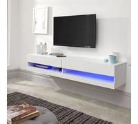 Galicia TV Unit White 2 Shelves
