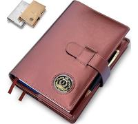 GALILEO® Double AA Big Book Cover & 12 Steps & 12 Traditions | PU Leather | Coin Holder | AA Book Covers for Hardcover | AA Gift | Alcoholics Anonymous (Coin Pocket/Copper)