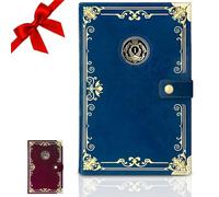 GALILEO® Double AA Big Book Cover & 12 Steps & 12 Traditions | Recovery Gift | Alcoholics Anonymous | PU Leather | AA Book Covers for Hardcover|Coin Holder (Royal Vintage Design/Coin Pocket/Navy Blue)