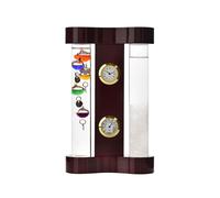 Galileo Thermometer & Storm Glass -18cm Multi Col 5 bulb