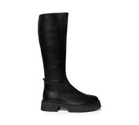 Galina Knee-High Boots in Leather Black