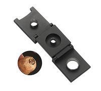 Galiner Black 3 in 1 Cigars Punch Cutter Stainless Steel Pocket Cigars Cutter Foldable Portable Cigars Puncher 3 Sizes in 1 Durable Metal Square Gift Box