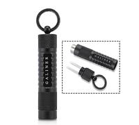 Galiner Black Cigar Punch with Twin Cigar Nubber - Premium Gunmetal Stainless Steel Cigar Draw Enhancer Tool Punch Cutters for Small to Large Ring Gauge Cigars - 2-in-1 Multitool Cigar Accessories