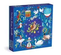 Galison 780735371194 12 Days Wreath Christmas Jigsaw Puzzle, Multicoloured, 500 Pieces