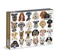Galison 9780735371941 Paper Dogs Jigsaw Puzzle Multicoloured 1000 Pieces