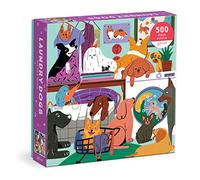 Galison 9780735374874 Laundry Dogs Jigsaw Puzzle, Multicoloured, 500 Pieces
