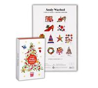 Galison Andy Warhol Christmas Countdown - 12 Days Of Puzzles Featuring Iconic Whimsical Warhol 1950s Christmas Paintings Drawings and Prints