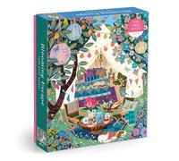 Galison Blooming Escape - 1000 Piece Jigsaw Puzzle Featuring Beautiful Artwork Of A Luxurious Camp Scene