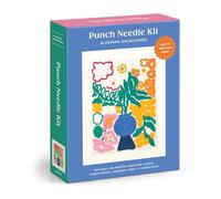 Galison Blooming Wildflowers - DIY Punch Needle Kit Includes 9 Yarns and Punch Needle to Make Beautiful Wildflower Art