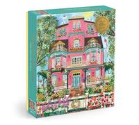 Galison Capside Victorian - 1000 Piece Joy Laforme Foil Jigsaw Puzzle Featuring Beautiful Artwork Of A Capside Victorian Manor