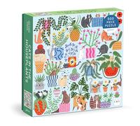 Galison Cats In The Houseplants - 500 Piece Jigsaw Puzzle Featuring Beautiful Artwork Of Cats Nestled Amongst Houseplants