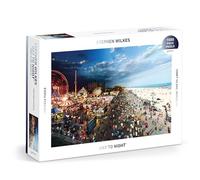 Galison Coney Island - 1500 Piece Stephen Wilkes Jigsaw Puzzle Featuring Beautiful Day To Night Photography Of Iconic NYC Beach
