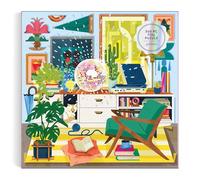 Galison Jigsaw Puzzle Disco Life - 500 Piece, Disco Ball-Inspired Still Life - Foil
