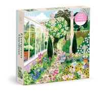 Galison Evergreen Gardens - 500 Piece Jigsaw Puzzle Featuring Beautiful Artwork Of A Conservatory Pathway Garden