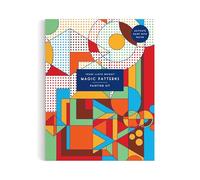 Galison Frank Lloyd Wright - Magic Patterns Painting Kit Includes10 Sturdy Cards to Paint and 1 Paint Brush