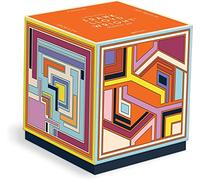 Galison 9780735376236 Frank Lloyd Wright Textile - 4 200-Piece Puzzles Block Set with Iconic Geometric Illustrations for Coffee Table Amusement and Décor