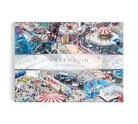 Galison Gray Malin Coney Island - 1000 Piece Puzzle with Eye Catching Aerial Photography of Iconic NYC Beach From A La Plage Artwork