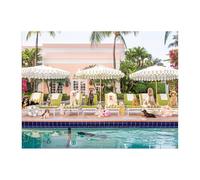 Galison Gray Malin Palm Beach - 1000 Piece Book Puzzle with Glamorous Palm Beach Dogs Photography Packaged in Magnetic Keepsake Book Sized Box