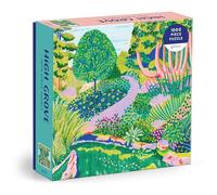 Galison High Grove - 1000 Piece Jigsaw Puzzle Featuring Beautiful Artwork Of A Green Lush Landscape