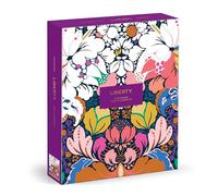 Galison Liberty Glastonbury - DIY 9 x 12 Paint by Number Kit with Iconic Liberty Print Art for Beginners and Experts Includes Paint and Brushes