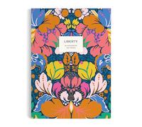 Galison Liberty Glastonbury - Multifunctional Premium A5 Journal with Bright Floral Patterned Artwork Includes 300 Lined Pages