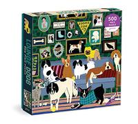 Galison Lounge Dogs - 500 Piece Puzzle Fun and Challenging Activity with Bright and Bold Artwork of Dogs Lounging Around for Adults and Families