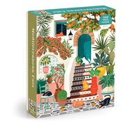 Galison Mediterranean Cats - 1000 Piece Jigsaw Puzzle Featuring Beautiful Artwork Of A Citrus Inspired Stoop With Cats