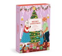 Galison Meowy Christmas Christmas Countdown - 12 Days of Puzzles Featuring 12 Cozy Cat Illustrations That Come Together As One Holiday Image