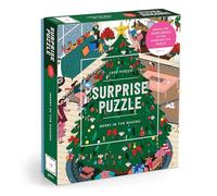 Galison Merry In The Making - 1000 Piece Surprise Jigsaw Puzzle Featuring A Holiday Party Surprise Illustration
