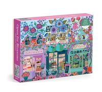 Galison Open For Blossoms - 1000 Piece Jigsaw Puzzle Featuring Beautiful Artwork Of A Storefront Adorned With Blossoming Florals