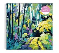 Galison Painted Path - 500 Piece Puzzle Featuring Greenery Spread Over A Forest Path