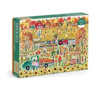 Galison Jigsaw Puzzle – Michael Storrings Pumpkin Patch – 1000 Piece – Autumn Colors