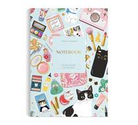 Galison Purrfect Accessories - Multifunctional Premium A5 Journal with Bright Cat Themed Artwork Includes 300 Lined Pages