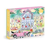 Galison Roaring 20s Beach House - 1000 Piece Michael Storrings Jigsaw Puzzle Featuring Beautiful Artwork Of 1920s Inspired Beach House