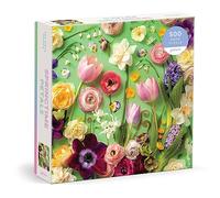 Galison Springtime Petals - 500 Piece Puzzle Featuring A Variety Of Flowers Blooming During Spring Months