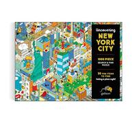 Galison Uncovering NYC - 1000 Piece Puzzle Featuring 50 Fun Items Hidden Within New York City Life