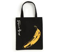 Galison Warhol Banana Canvas Tote Bag - Black