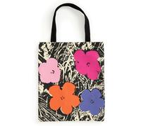 Galison Warhol Flowers Canvas Tote Bag - Pink