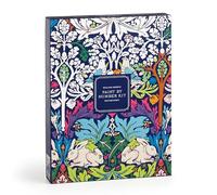Galison William Morris Brother Rabbit - DIY 9 x 12 Paint by Number Kit with Stunning Art for Beginners and Experts Includes Paint and Brushes