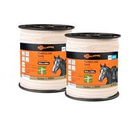 Gallagher - Duopack TurboLine tape 12,5mm white 2x200m - Electric fence tape conductor