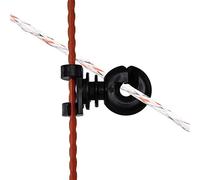 Adjustable electric fence insulators for iron posts Gallagher (x10)