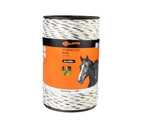 Gallagher EconomyLine Rope 500 m - 5 Stainless Steel Wires - White/Black